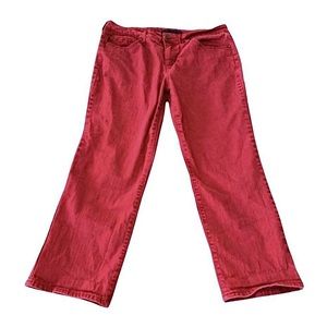 Bandolino Red Capri Mandie Jeans